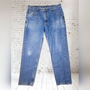Men’s Heavyweight Work Jeans – Distressed 36x32